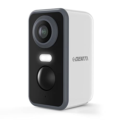 deatti 2k outdoor kamera, wireless wifi, ip66 wasserdicht, 2-way audio, nachtmodus