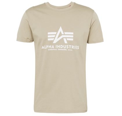 alpha industries basic t-shirt vintage-sand ab 13,95 euro statt 20 euro