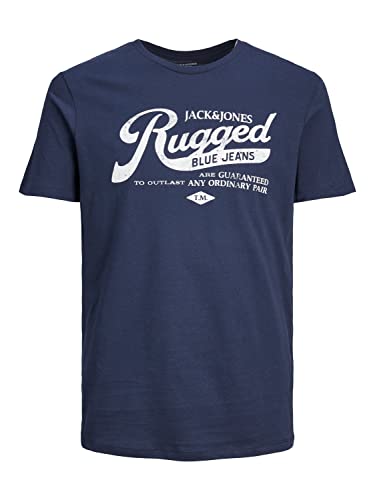 Produktbild: jack & jones t-shirt logo herren t-shirt kurzarm bequem casual