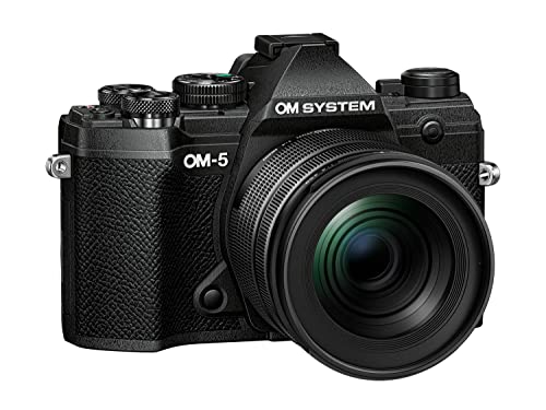 om system om-5 mikro four thirds, schwarz, ip53, kompakte kamera