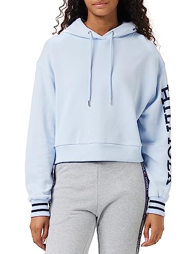 Produktbild: Tommy Hilfiger Damen Hoodie Kapuze Blau (Breezy Blue), Größe L