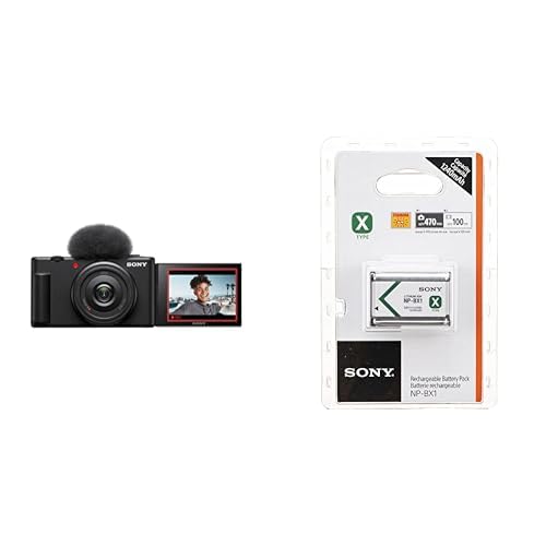 Sony vlog kamera zv-1f 4k videokamera, klappdisplay, slow motion, extra akku