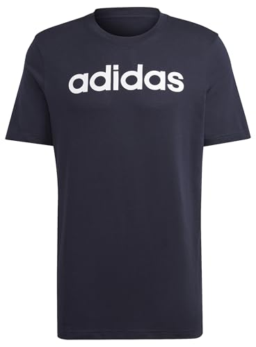 adidas langarm t-shirt herren essentials legend ink/white, größe M