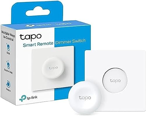 tp-link tapo s200d smart dimmer switch, fernbedienung, flexible montage, batterielanglauf