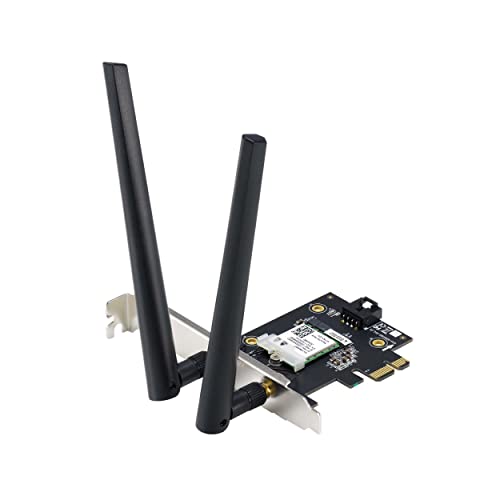 asus pce-axe5400 wi-fi 6e pcie karte mit bluetooth 5.2, 6 ghz, 160 mhz, wpa3