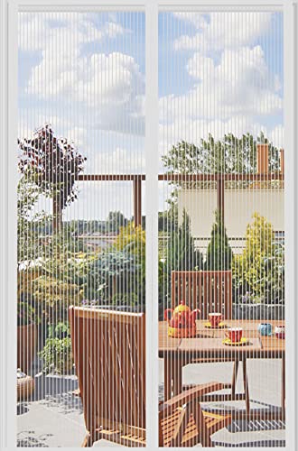 fliegengitter magnet tür 100x220cm, insektenschutz vorhang ohne bohren, dikar