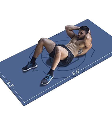 laiEr yoga matte extra groß 200 cm x 100 cm x 6 mm rutschfest mit tragetasche