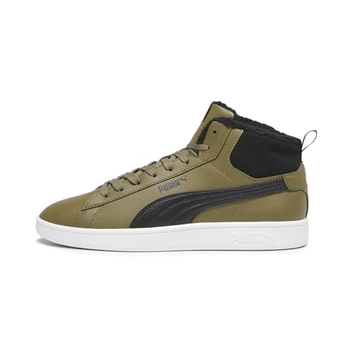 puma unisex smash 3.0 mid wtr sneaker olive drab schwarz weiß 5,5 uk 38,5 eu
