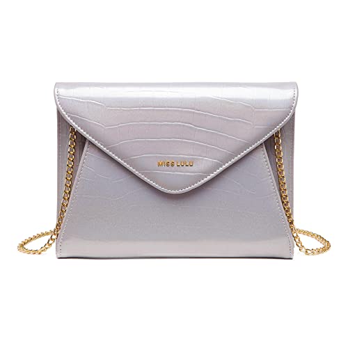 miss lulu clutch damen abendtasche umschlag crossbody tasche kunstleder hochzeit