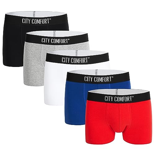 citycomfort boxershorts herren 8er oder 5er pack S-4XL unterwäsche männer, mehrfarbig
