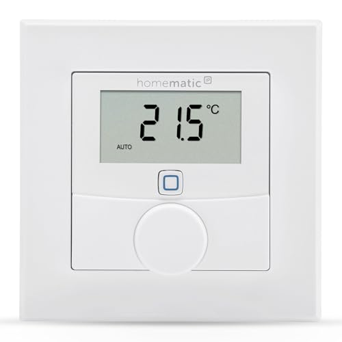 homematic ip wandthermostat mit feuchtigkeitssensor, smart home, app, alexa, google assistant