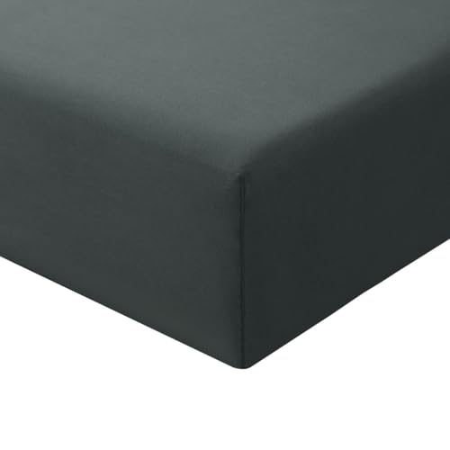 RUIKASI Spannbettlaken 140x200cm Grau Oeko Tex Mikrofaser Bettlaken 30cm Tiefe