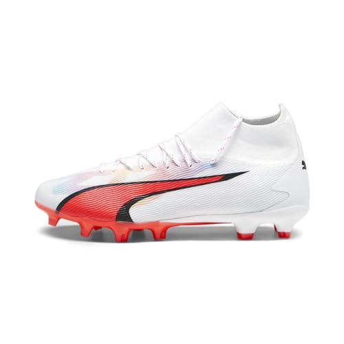 puma ultra pro fg/ag fuballschuh herren weiß schwarz feuer orchidee 46,5 eu