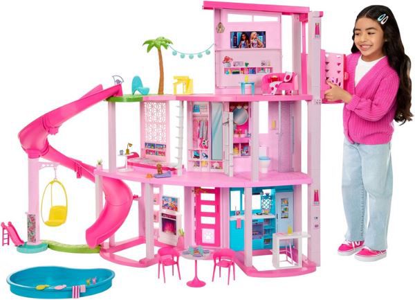 barbie traumvilla 3-stöckig mit zubehör für 169,99 (statt 189)