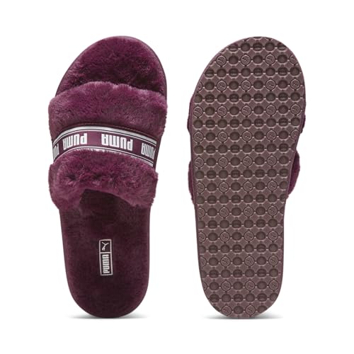 puma sandalen damen fluff schiebe dunkel jasper-warm white 43 eu