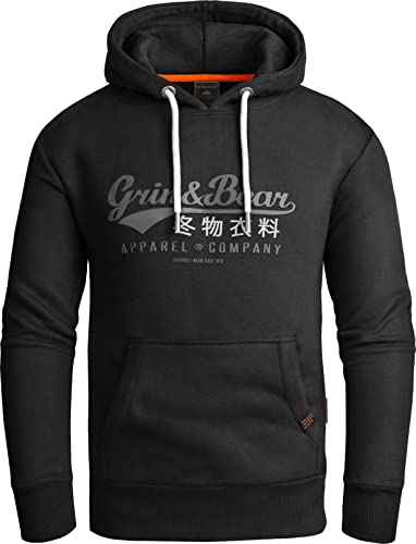 hoodie herren grinandbear sweatjacke geci704