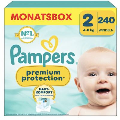 240 pampers windeln größe 2 (4kg  8kg) für 43 euro statt 55 euro