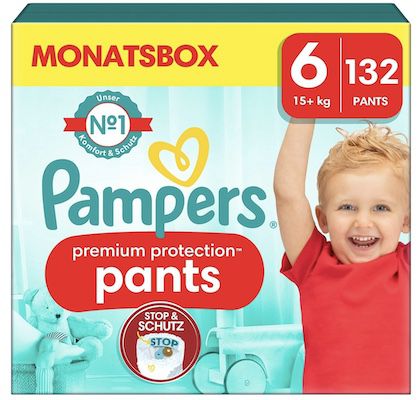 pampers baby pants größe 6 (15kg+) 132er pack für 38,92 statt 64