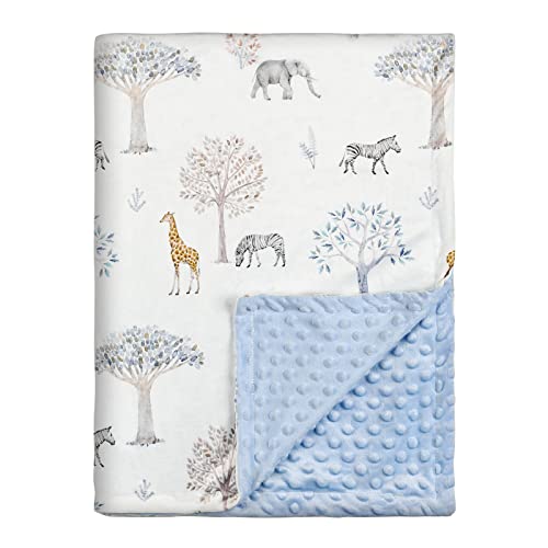 soarwg babydecke 75 x 100 cm unisex giraffe elefant für kinderzimmer jungen mädchen