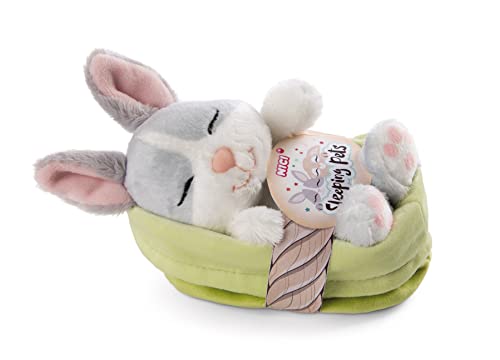 nici hase kuscheltier grau 12 cm, weiches plüschstofftier für kinder, geschenkidee