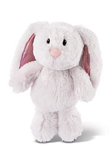 nici hase kuscheltier hellgrau glitzerohren 20cm, weich und süß