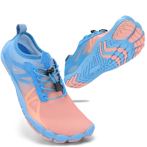 stq badeschuhe damen wasserschuhe schnell trocken surfschuhe blau rosa 36 eu