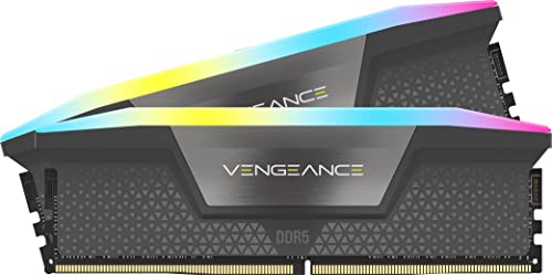 corsair vengeance rgb ddr5 64 gb ram grau 6000 mhz cmh64gx5m2b6000z40