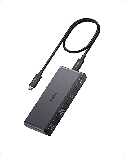 ankers usb-c hub 8-in-1 mit 0,5m usb4 kabel 10 gbps 8k hdmi displayport für surface pro 8