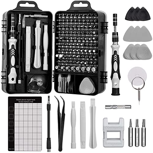 122 in 1 feinmechaniker werkzeug set, mini schraubendreher, reparatur kit für iphone, laptop, tablet, uhren, kamera