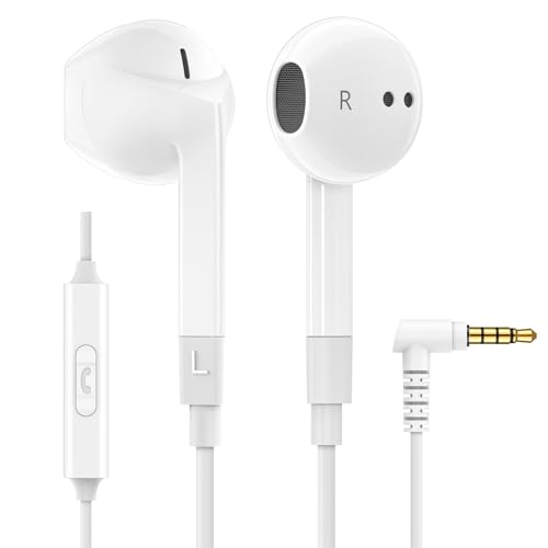 ludos ferox in-ear kopfhörer mit kabel und mikrofon, 3.5mm jack, bass earbuds