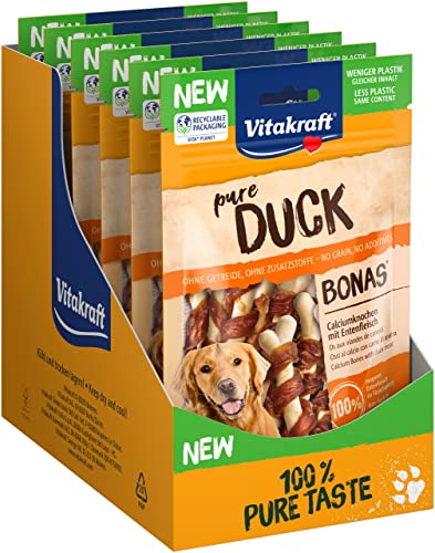 vitakraft pure duck hundeleckerli ohne zucker, ohne getreide, 8x80g