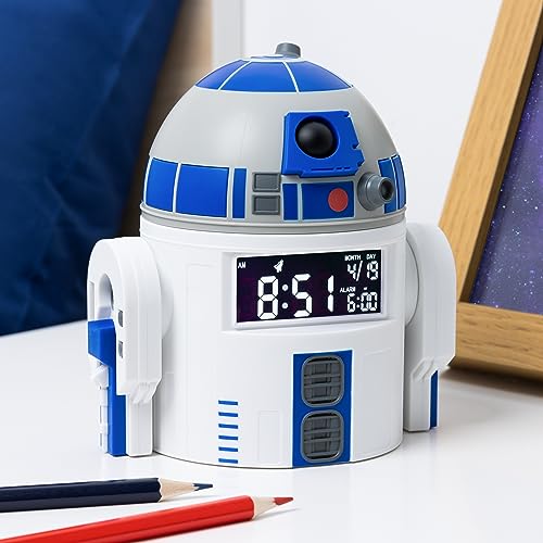 Produktbild: r2d2 wecker mit sound, offiziell lizenziertes star wars merchandise, usb betrieben