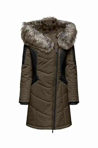 fur hood coat ONLNEWLINETTE, stylischer Outdoor-Mantel für Damen