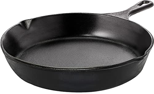 kichly gusseiserne pfanne 8 zoll, vorgewürzte bratpfanne für herd und grill