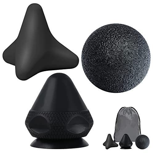 rymall triggerpunkt drücker massagegerät mit faszienball und saugnapf, selbstmassage set