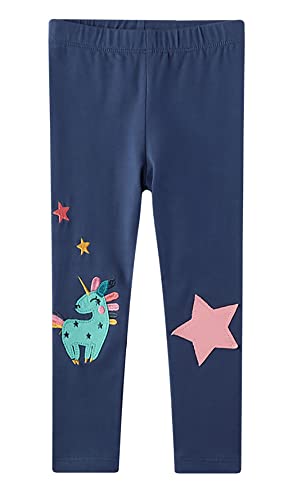 little hand collant fille enfant pantalon legging molleton bleu cach 5-6 ans