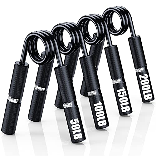 Grip Strength Trainer 4 Pack von HORUMP 50-200LB für Handgelenktraining