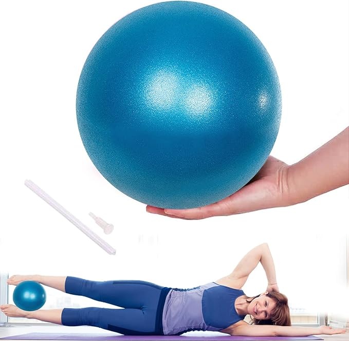 Produktbild: Kleiner Pilates Ball 25 cm, rutschfester Gymnastikball für Bauch & Schultertraining