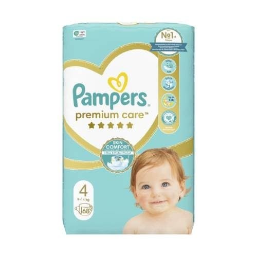 pampers windeln größe 4 (9-14 kg), 68 stück, komfort und schutz empfindlicher haut