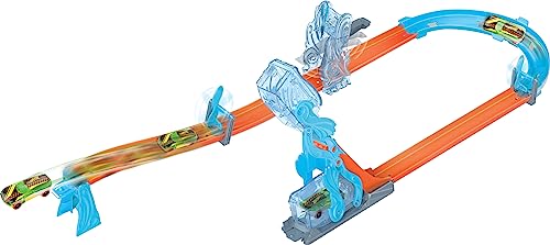 hot wheels track builder starterbox mit fallrampe und flipper für kinder ab 4 jahren