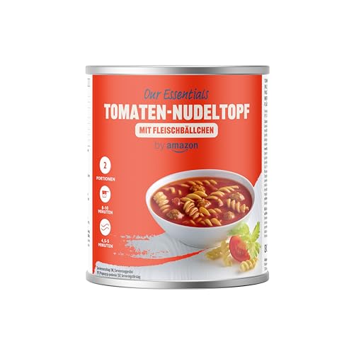 tomaten-nudeltopf mit fleischbällchen, 800g - by Amazon
