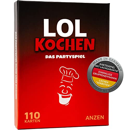 lol kochen - gesellschaftsspiel für erwachsene 30+ | kartenspiel für partys