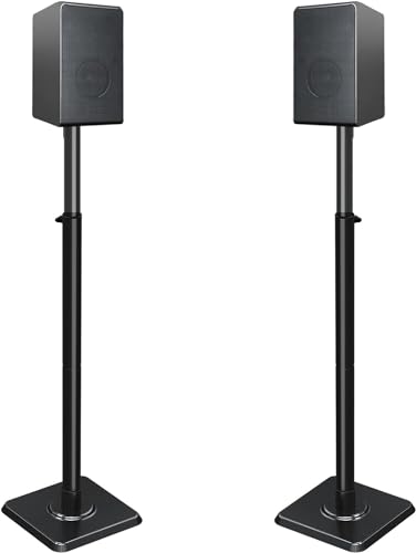 mounting dream lautsprecherständer 2er-set höhenverstellbar 82,6107,8 cm 5 kg kabelmanagement