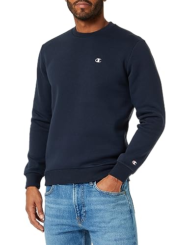 champion fleece crewneck sweatshirt herren marineblau powerblend L