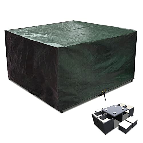 Gartenmöbel abdeckung wasserdicht, RICHIE schutzhülle atemfähig rechteckig 135x135x71cm grün