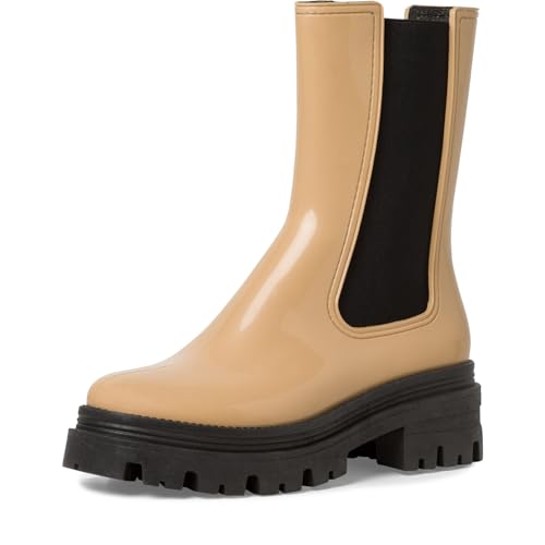 Produktbild: tamaris damen gummistiefel blockabsatz camel braun 39 eu