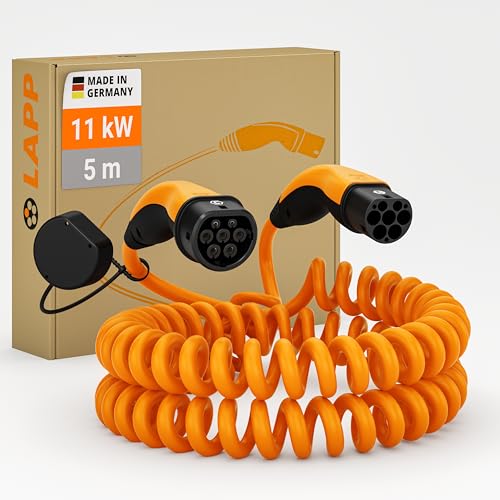 lapp ladekabel typ 2 11 kw 5 m orange für e-auto