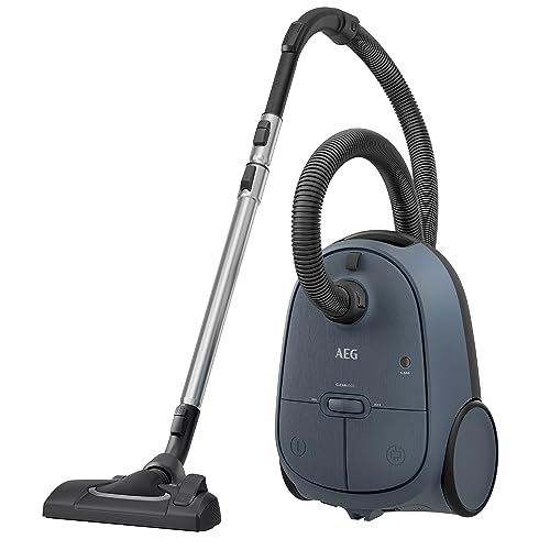 AEG CLEAN 6000 staubsauger mit beutel, hohe saugleistung, ideal für haustierbesitzer, blau