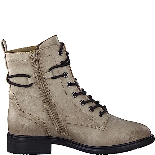 jana damen stiefeletten grau stone flach mit schnürsenkeln reißverschluss weite h 37 eu