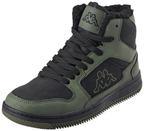 kappa sneakers unisex army black 243374 mit fell 36 eu